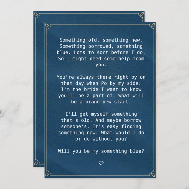 mariage de cartes (Devant / Derrière)