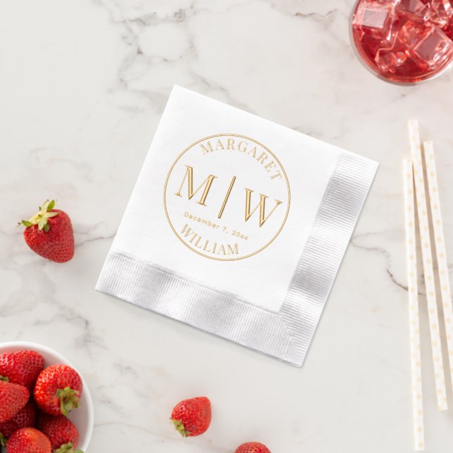 Mariage de chambre de mariée simple 2 Noms initiau (Insitu (Fraise))