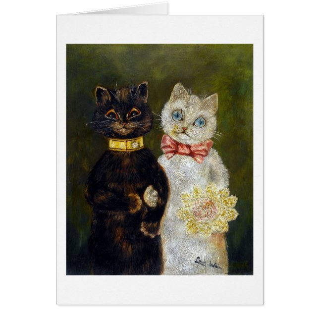 Mariage de chat, Louis Wain (Devant)