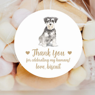 Mariage de chien personnalisé Favoriser Stickers