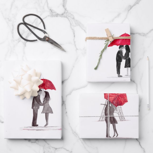 mariage de douche nuptiale papier d'emballage anni (Recto)