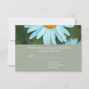 Mariage de fleur de marguerite blanche pure RSVP