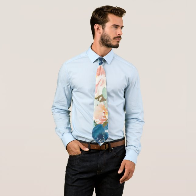 Mariage de fleurs de minuit Cravate (En situation)