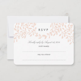 Mariage de jardin secret RSVP - Blush