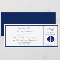 Mariage de la carte d'embarquement des navires de 