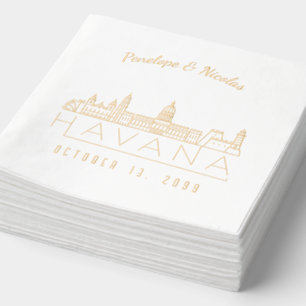 Mariage de la Havane personnalisée de l'huile d'or