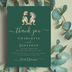 Mariage de la Mariée et du Marié Dinosaures Merci
