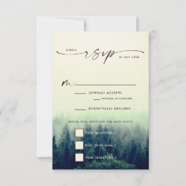 Mariage de la montagne Woodland RSVP