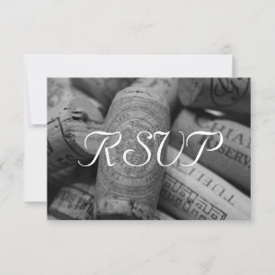 Mariage de liège à vin rustique RSVP avec 3 entrée