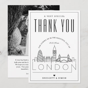 Mariage de Londres   MERCI + CARTE PHOTO