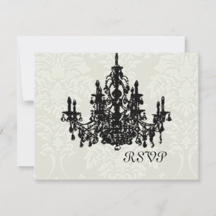 Mariage de lustre RSVP nécessite un invitation 5x7