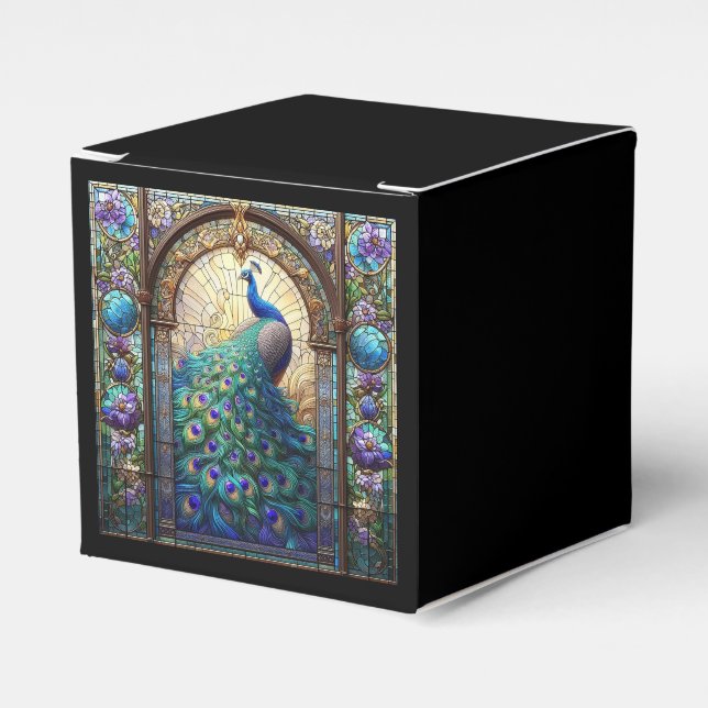 Mariage de luxe : Peacock Ballotins en verre teint (Verso)