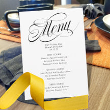 Mariage de menu