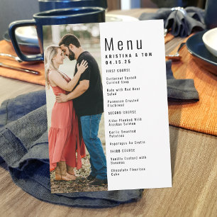 Mariage de menu photo