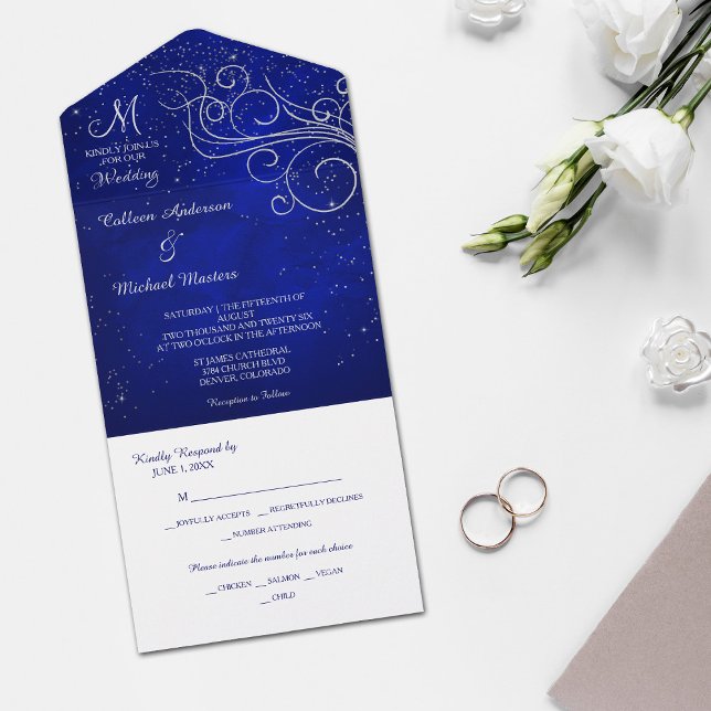 Mariage de Modèle photo de  Blue Silver (Créateur téléchargé)