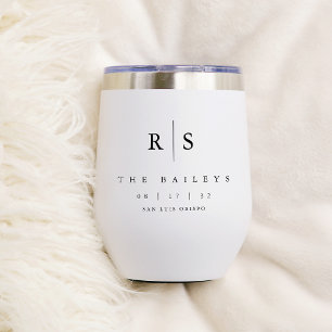 Mariage de monogramme noir classique