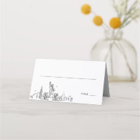 Mariage de New York | Placer les cartes de nom de 