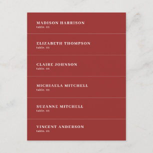 Mariage de Noël Carte de nom do-it-yourself