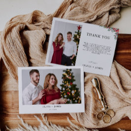 Mariage de Noël Carte de remerciements