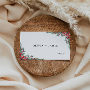 Mariage de Noël Cartes de Place Modèle