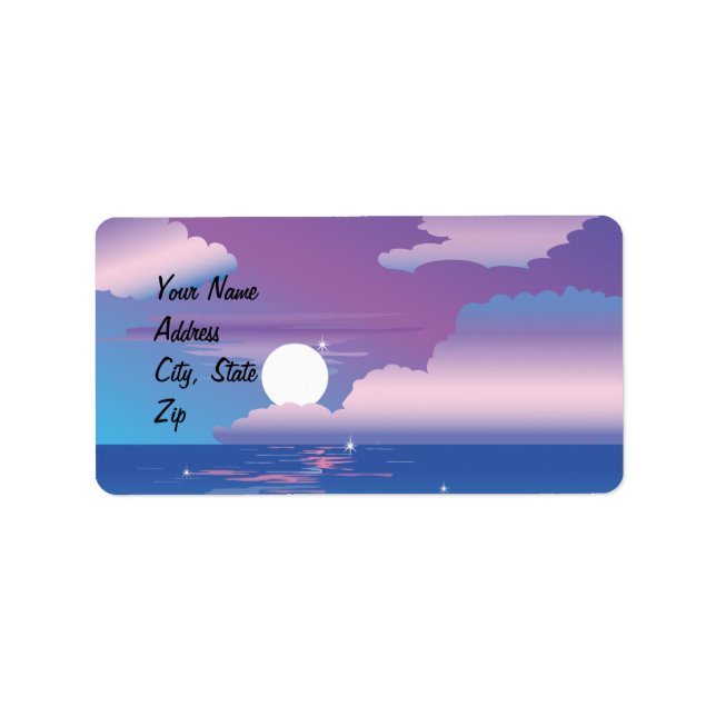 Mariage de nuit Tropical Avery Étiquette (Devant)