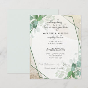 Mariage de papier Décontracté à trame Eucalyptus