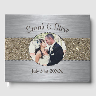 Mariage de photos Silver and Gold Sparkle Livre d'