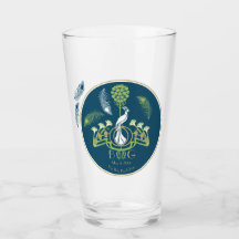 Mariage de pinte en verre de bière Art déco