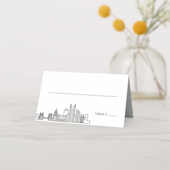 Mariage de Pittsburgh | Placer les cartes de nom d (Devant)