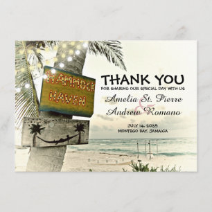Mariage de plage de destination de Merci