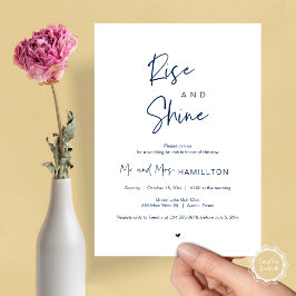 Mariage de poste Brunch, Lever et Shine Invitation