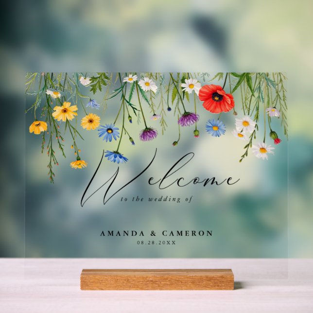 Mariage de prairie sauvage de printemps Bienvenue (Neutre)