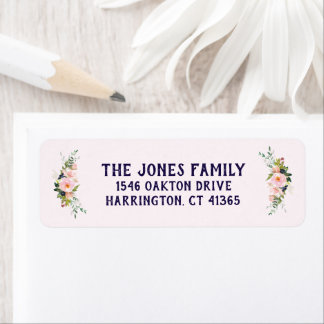 Mariage de printemps Retour Adresse Étiquettes Mar