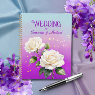 Mariage de printemps Roses Ombré Aquarelle Violet