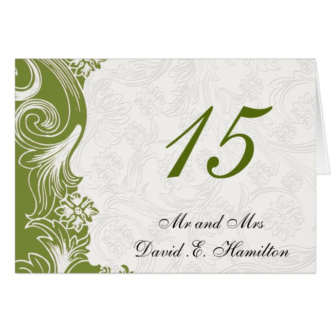 Mariage de printemps vert et blanc (Devant Horizontal)