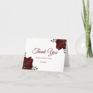 Mariage de rose rouge de Bourgogne ou Merci de