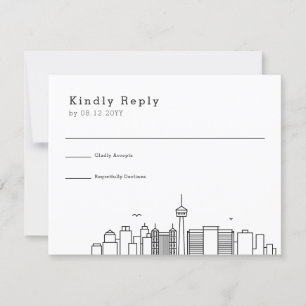 Mariage de San Antonio Stylisé Skyline RSVP