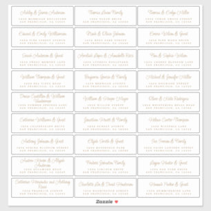Mariage de script chic Étiquettes de adresse invit