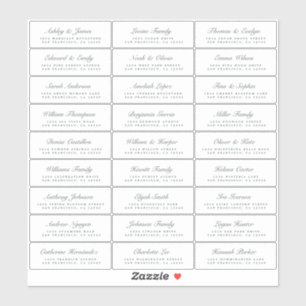 Mariage de script chic Étiquettes de adresse invit