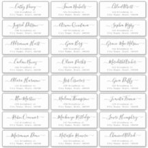 Mariage de script moderne simple étiquette de adre