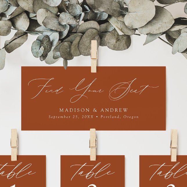 Mariage De Script Moderne Trouvez Votre Carte En-T (Créateur téléchargé)