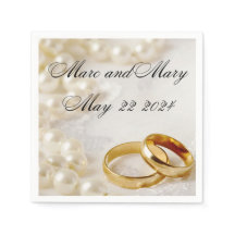 mariage de serviettes en papier personnalisable