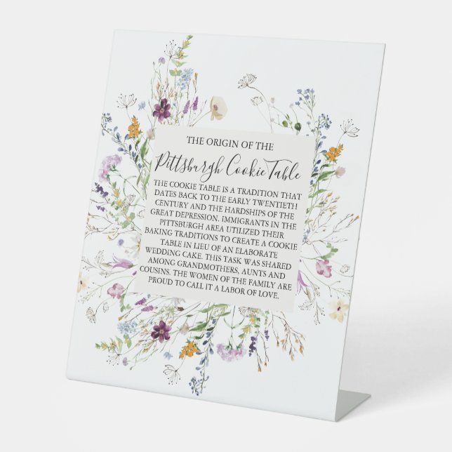 MARIAGE DE SIGNE DE TABLEAU DE COOKIES PITTSBURGH (Recto)