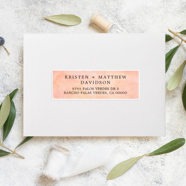 Mariage de Sunset Mountain Étiquettes de adresse i (Créateur téléchargé)