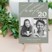 Mariage de taille minimale Numéro de table Deux im