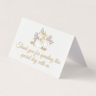 Mariage de Thanksgiving Merci Pink Gold Citrouille