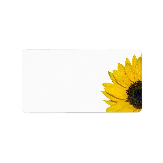 Mariage de tournesol ou Étiquettes de adresse géné (Devant)