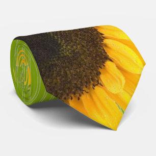 Mariage de tournesol vert pomme Cravate Grandes ve