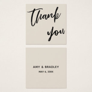 Mariage décontracté Merci d'écriture manuscrite Fa