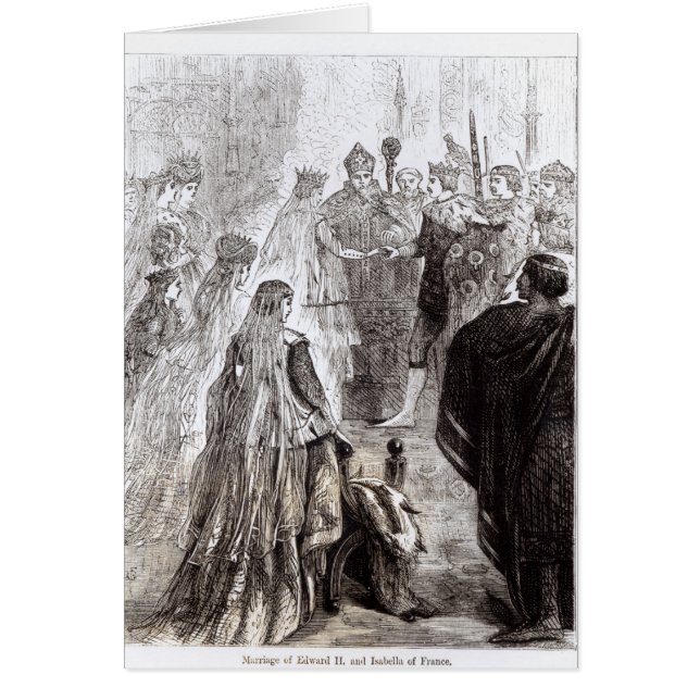 Mariage d'Edouard II et d'Isabella de la France (Devant)